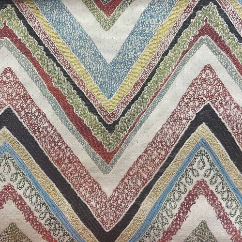 Sample Swatch for Premium Heavy Texture Zig Zag Multi Fabric by Prestige