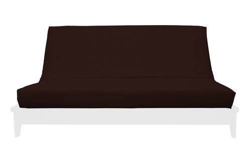 Ibiza Java Suede Texture Futon Cover by Prestige