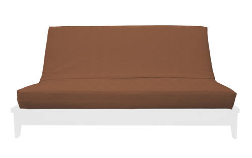 Ibiza Sienna Suede Texture Futon Cover by Prestige