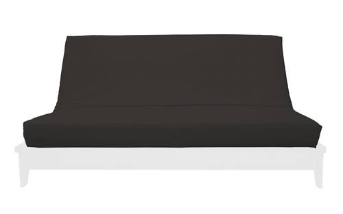 Ibiza Slate Suede Texture Futon Cover by Prestige