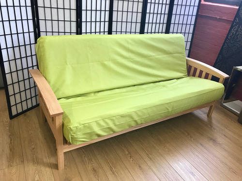 Synthetic Neon Yellow Futon Cover by Prestige