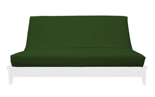 Premium Solid Hunter Green Futon Cover by Prestige