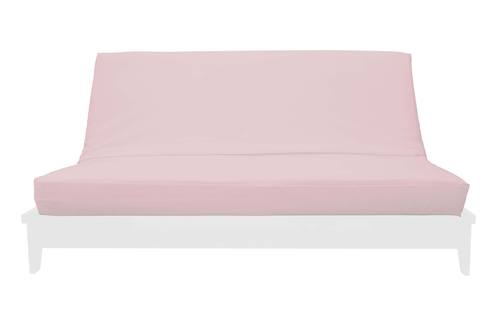 Premium Solid Pink Futon Cover by Prestige