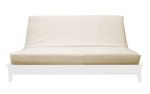 Premium Solid Natural Futon Cover by Prestige