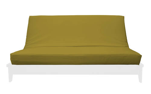 Premium Solid Olive Green Futon Cover by Prestige