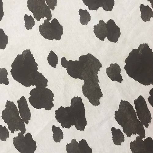 Sample Swatch for Cow Print Fabric by Prestige