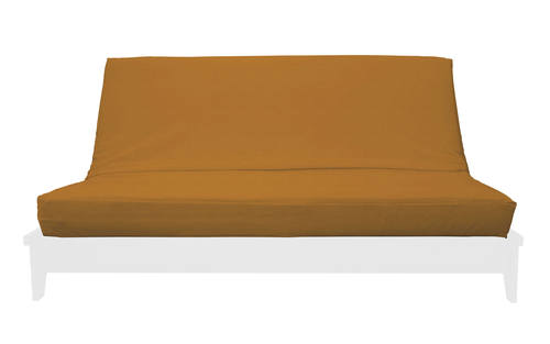 Samantha Camel Chenille Texture Futon Cover by Prestige