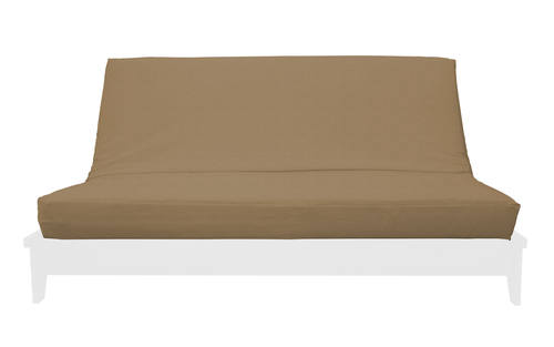 Samantha Sand Chenille Texture Futon Cover by Prestige