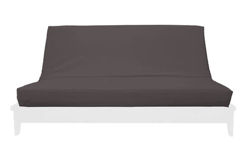 Samantha Slate Chenille Texture Futon Cover by Prestige