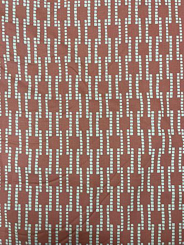 Sample Swatch for Anchor Pink Cotton Print Fabric by Prestige