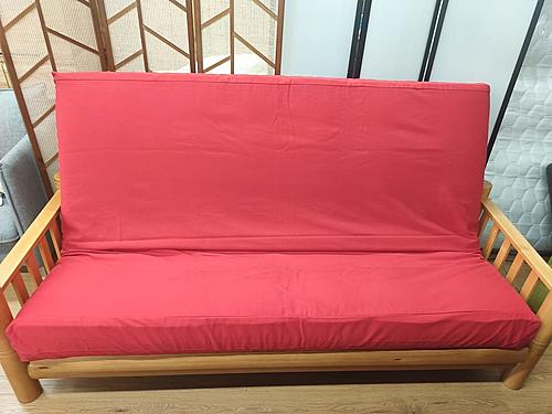 Premium Heavy Texture Apple Red Twill Futon Cover by Prestige