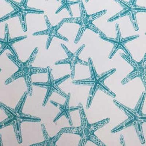 Starfish Aqua Futon Cover by CottonBelle