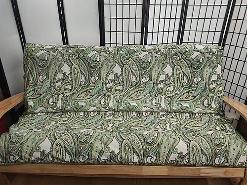 Premium Heavy Texture Calandria Green Futon Cover by Prestige