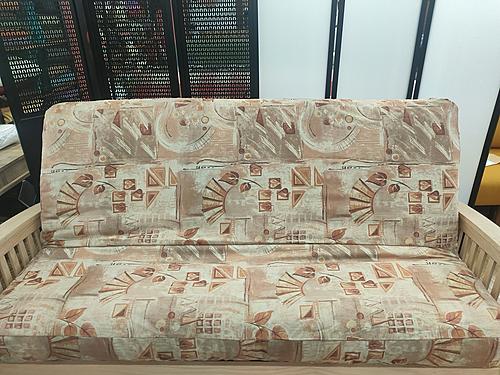 Microsuede Cocoa Leaves Futon Cover by Prestige