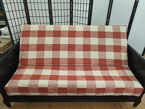 Premium Heavy Texture Hartwood Papaya Futon Cover by Prestige