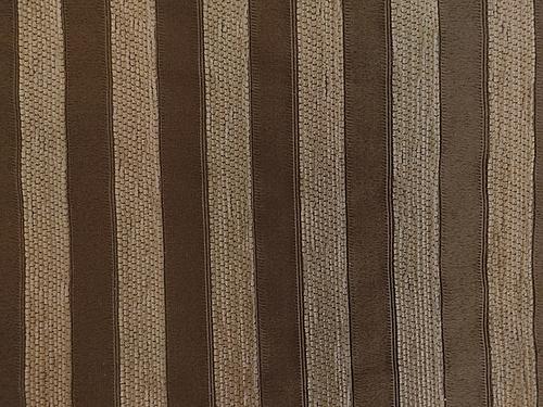 Sample Swatch for Premium Heavy Texture Khaki & Beige Stripe Fabric by Prestige