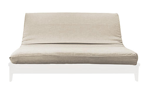 Medley Burlap Linen Texture Futon Cover by Prestige