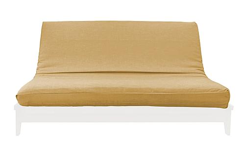 Medley Camel Linen Texture Futon Cover by Prestige