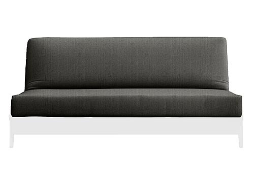 Natural 100% Cotton Dark Graphite Futon Cover by Prestige