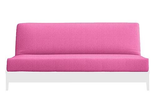 Natural 100% Cotton Rosey Pink Twill Futon Cover by Prestige