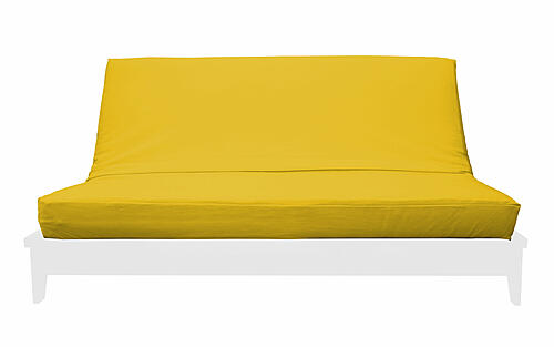 Premium Solid Yellow Futon Cover by Prestige