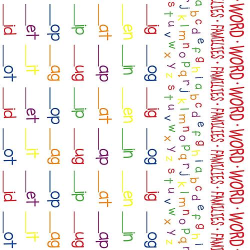 Word Families Futon Cover by SIS Covers
