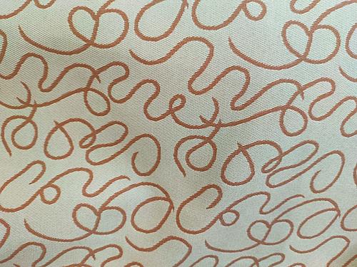 Premium Heavy Texture Vining Curls Salmon Light Futon Cover by Prestige